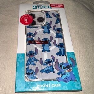 Disney Glittery Stitch Phone Case - Blue iPhone 13 Pro max/ iPhone 14 Pro Max